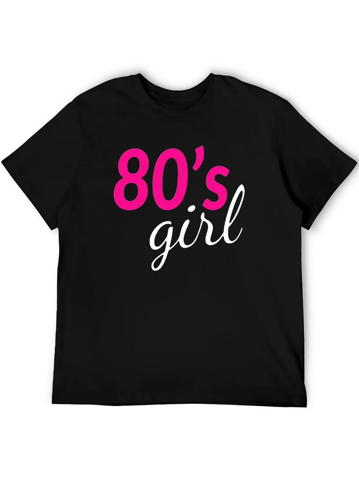 80s Girl Retro Graphic Tee - Black product image 5