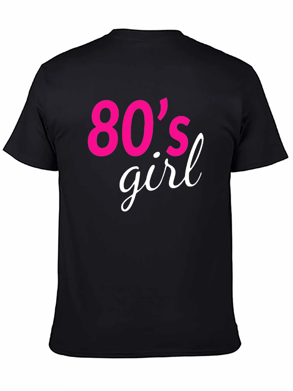 80s Girl Retro Graphic Tee - Black product image 4