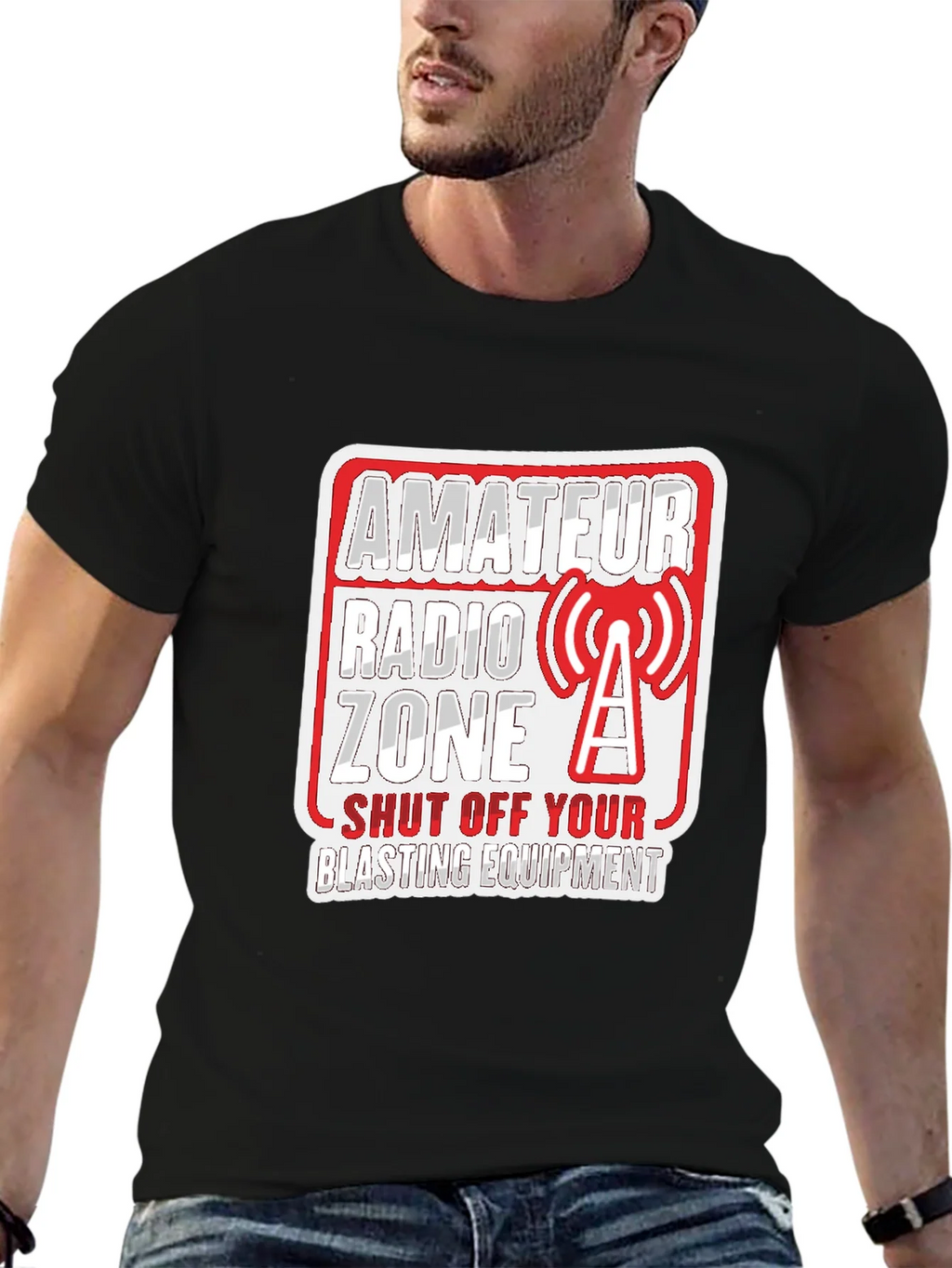 Amateur Radio Zone Novelty T-Shirt product image 6