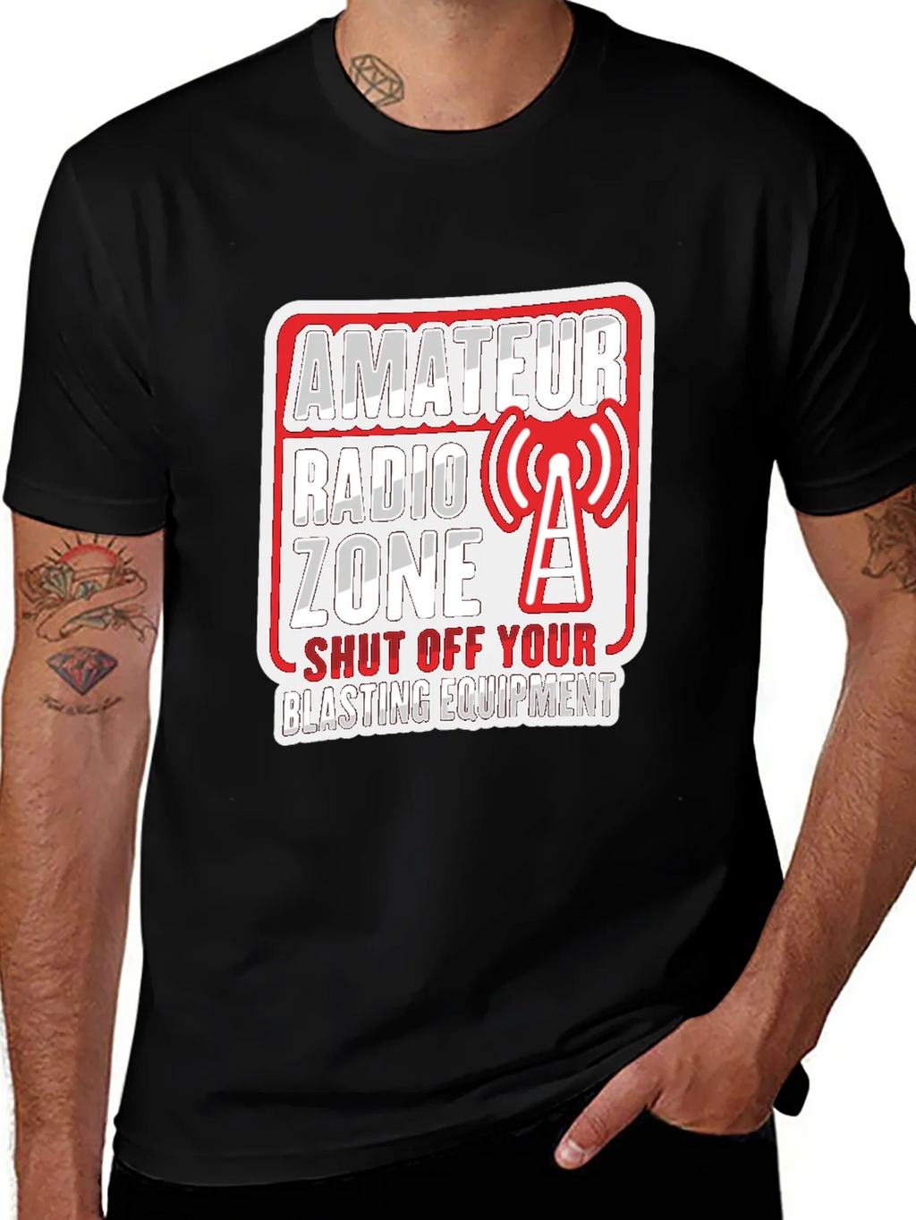 Amateur Radio Zone Novelty T-Shirt product image 1