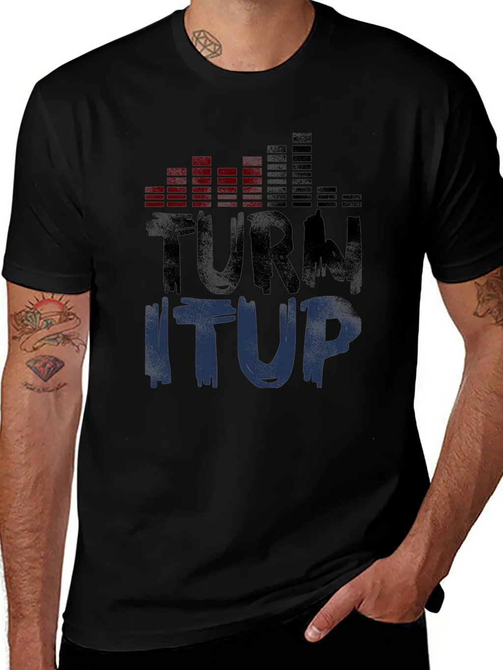 Turn It Up Graphic Tee - Black product image 1
