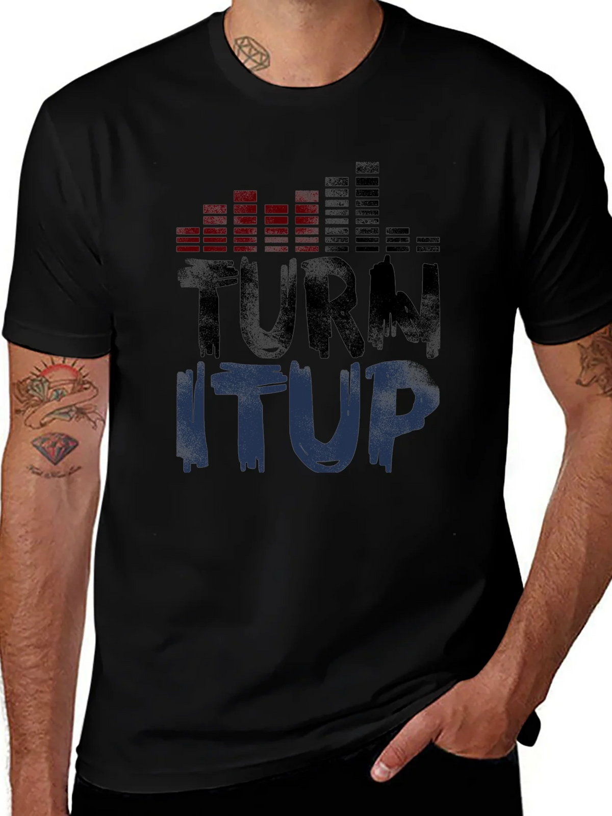 Turn It Up Graphic Tee - Black product image 1
