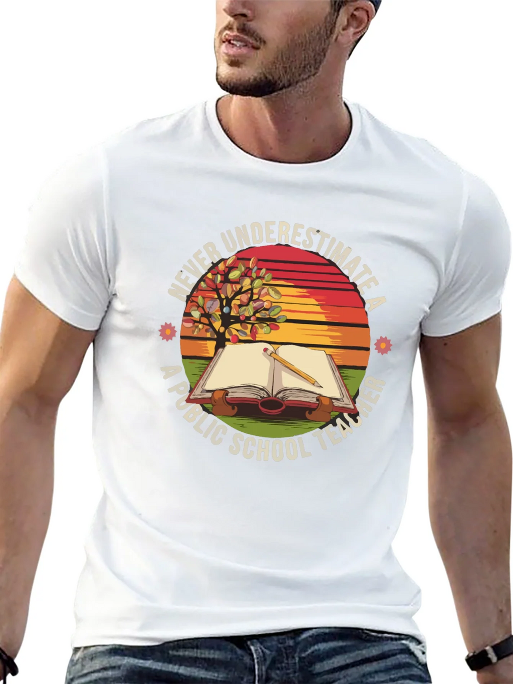 Never Underestimate a Public School Teacher T-Shirt product image 8