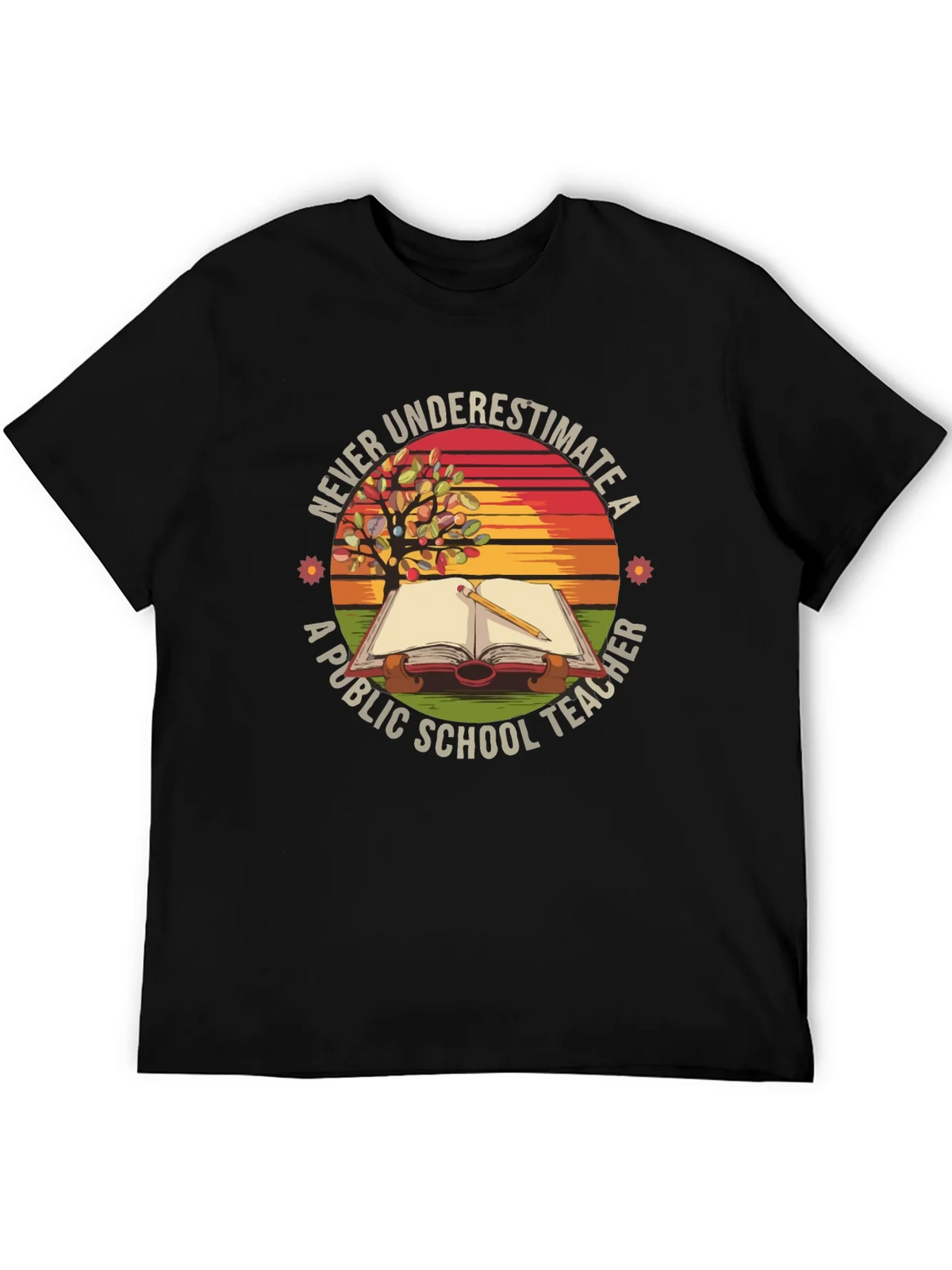 Never Underestimate a Public School Teacher T-Shirt product image 4