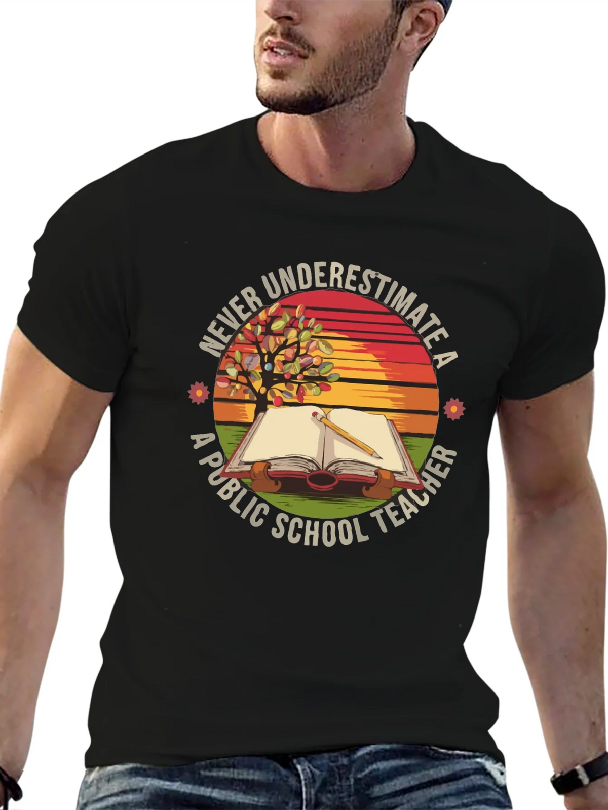 Never Underestimate a Public School Teacher T-Shirt product image 5