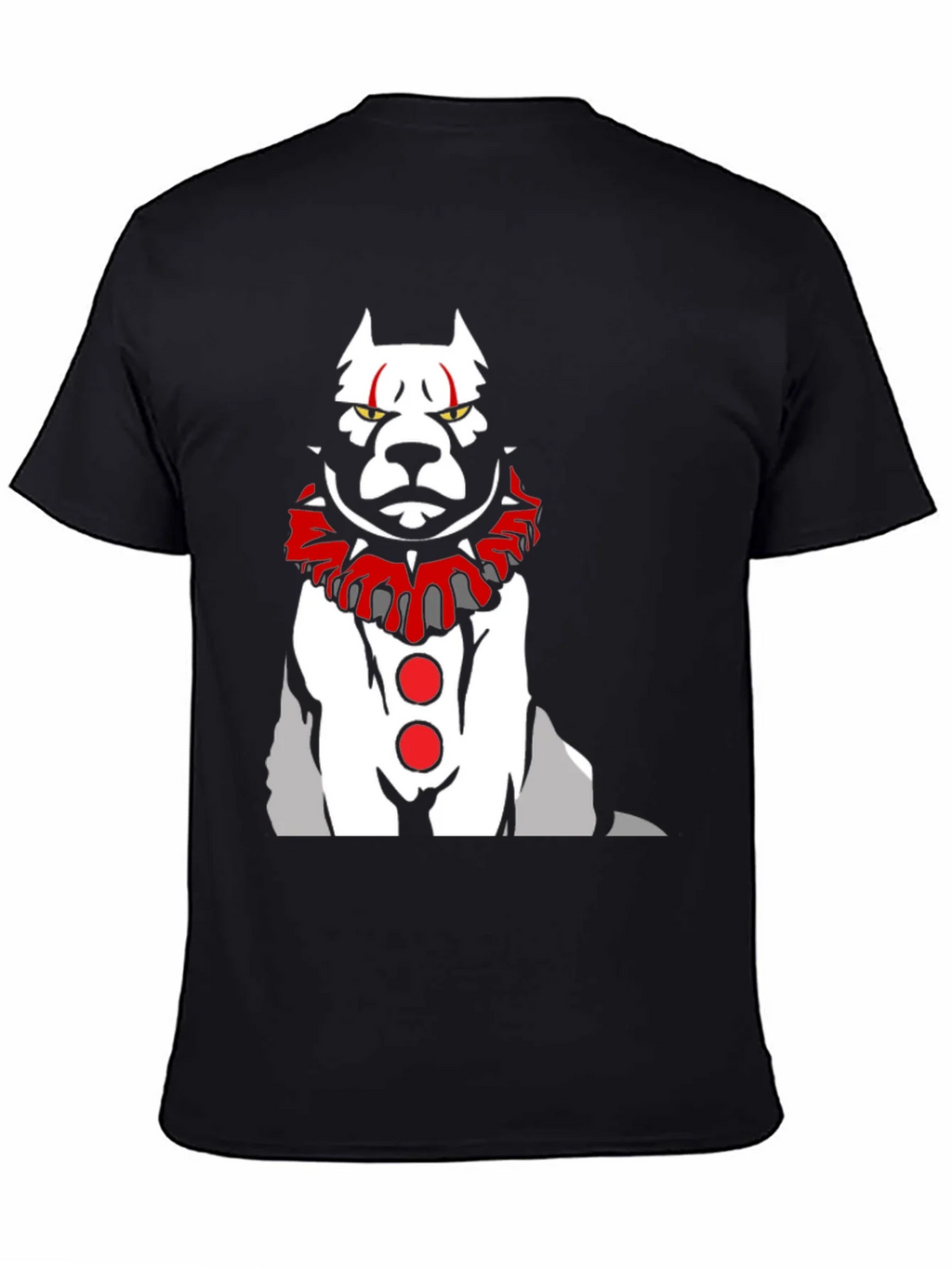 Scary Clown Dog Graphic T-Shirt product image 4