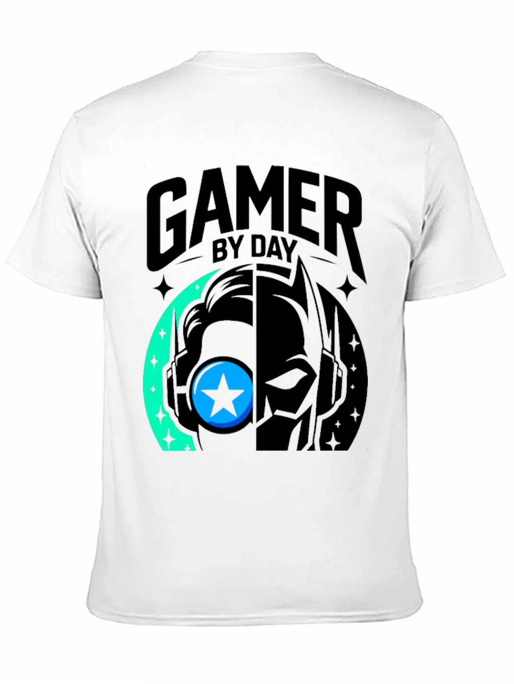 Gamer By Day Black Graphic Tee product image 8
