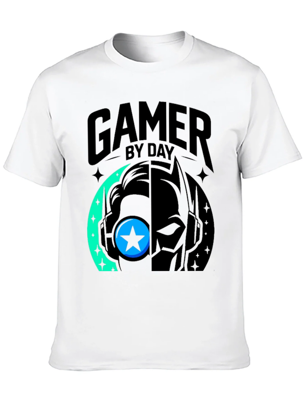 Gamer By Day Black Graphic Tee product image 7