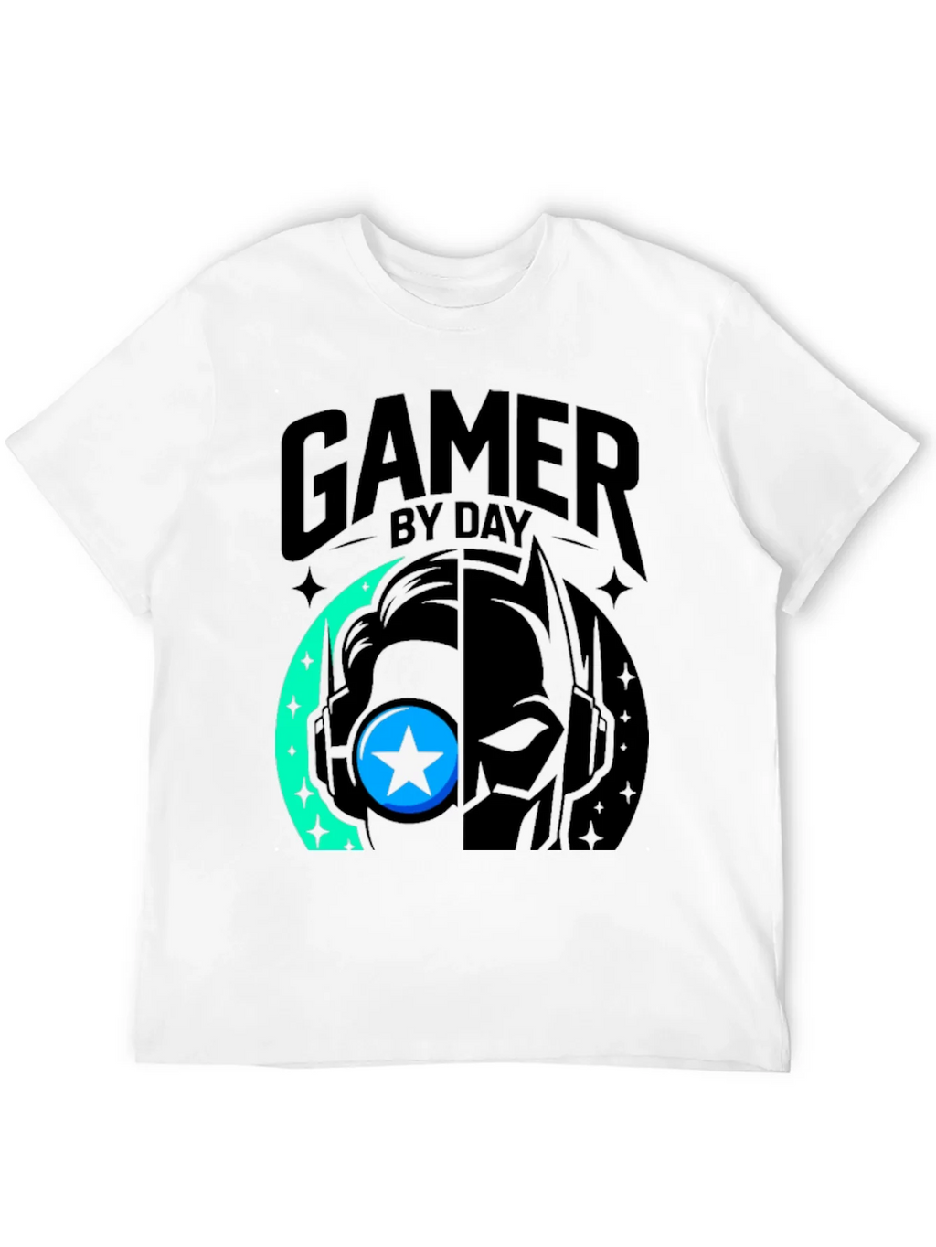 Gamer By Day Black Graphic Tee product image 9