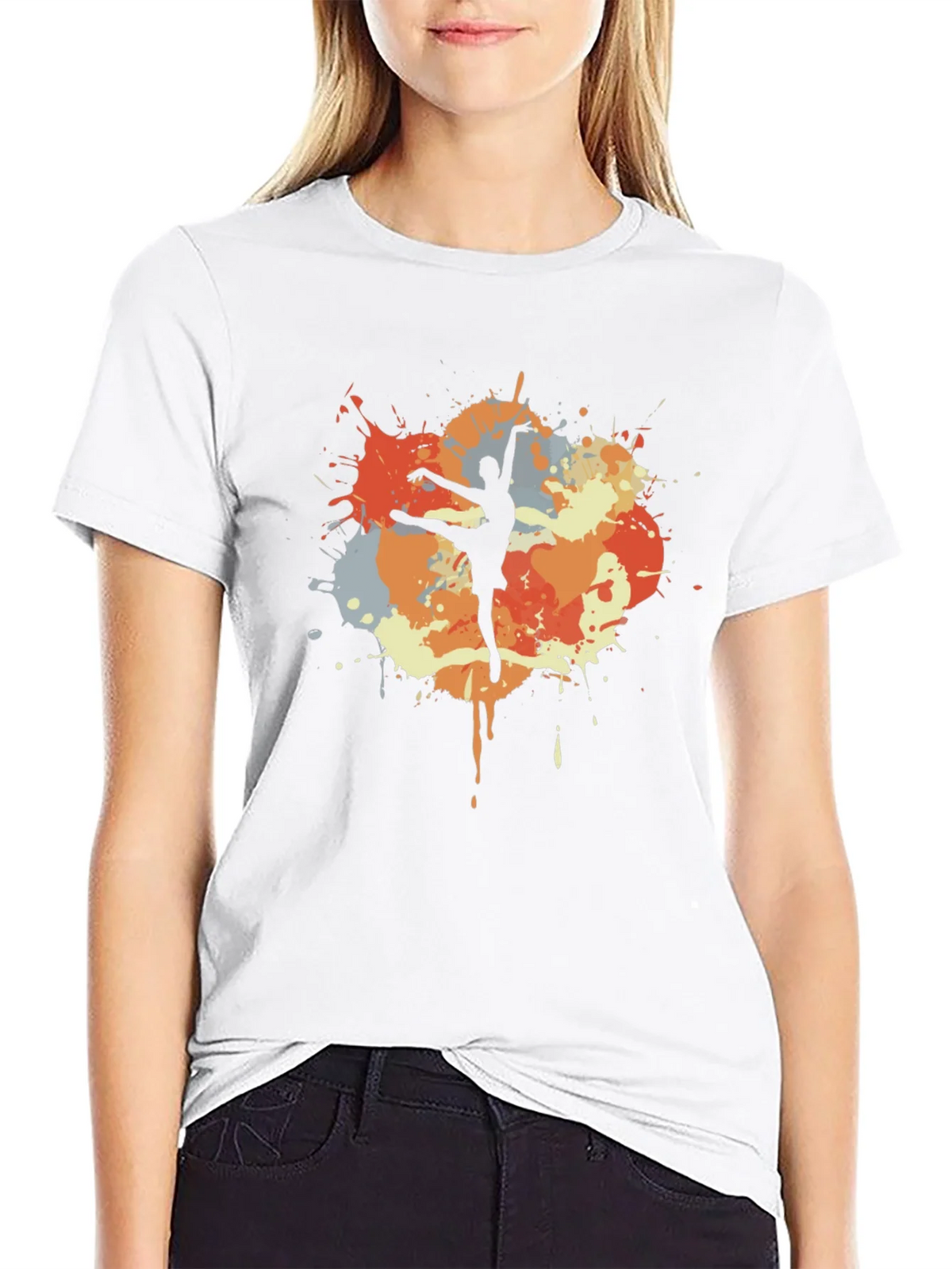 Ballet Dancer T-Shirt - Artistic Splash Design product image 8
