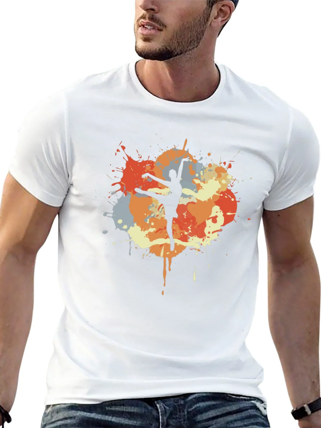 Ballet Dancer T-Shirt - Artistic Splash Design product image 12