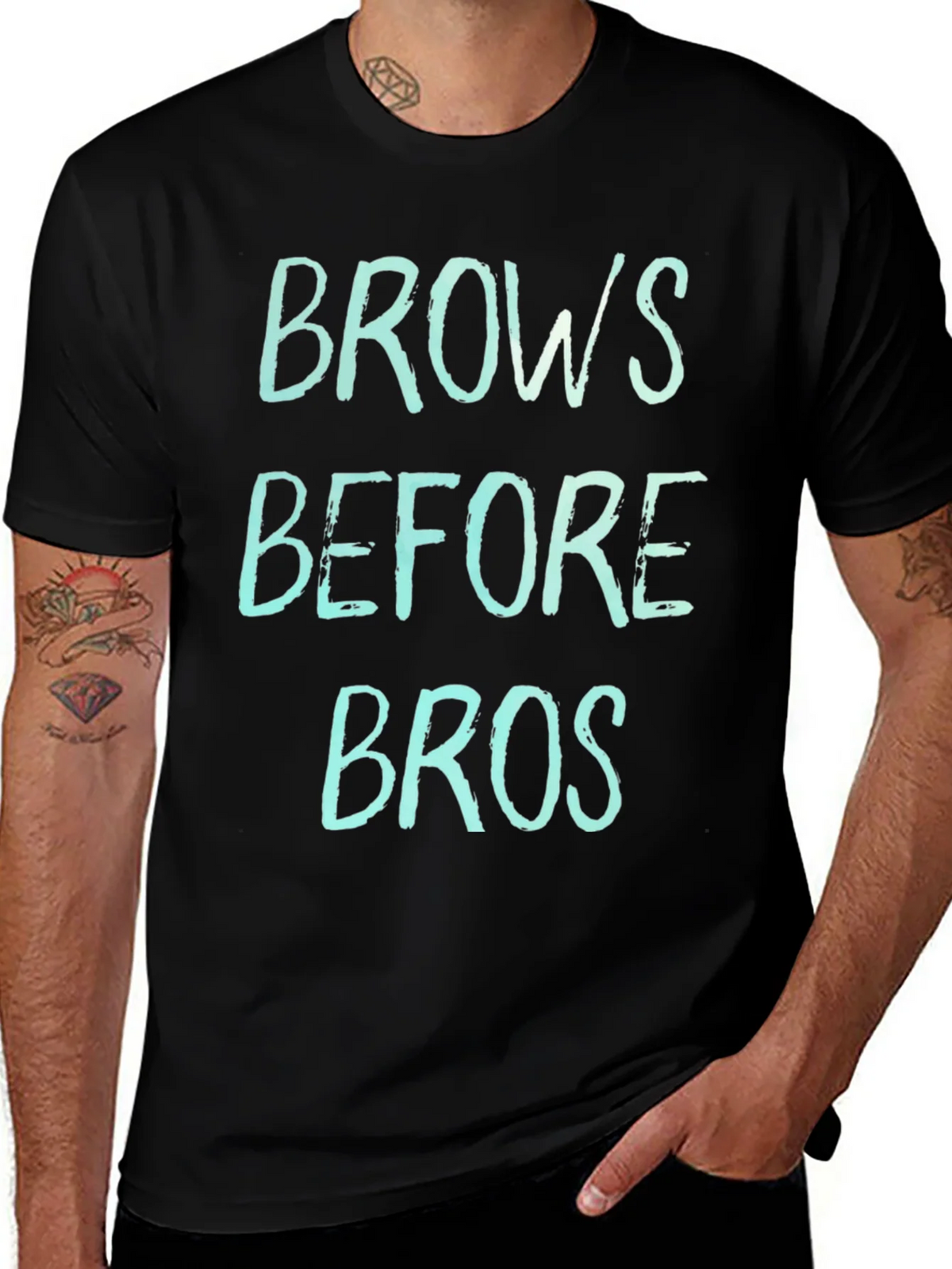 Brows Before Bros Graphic Tee product image 1