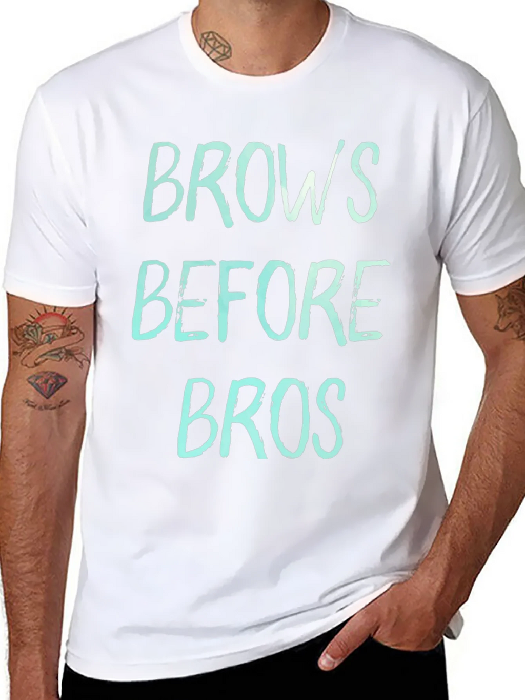 Brows Before Bros Graphic Tee product image 7