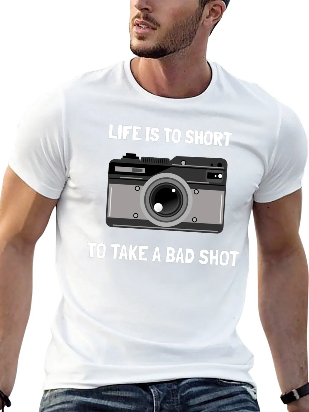 Lifes Too Short Camera T-Shirt - Photography Gift product image 6