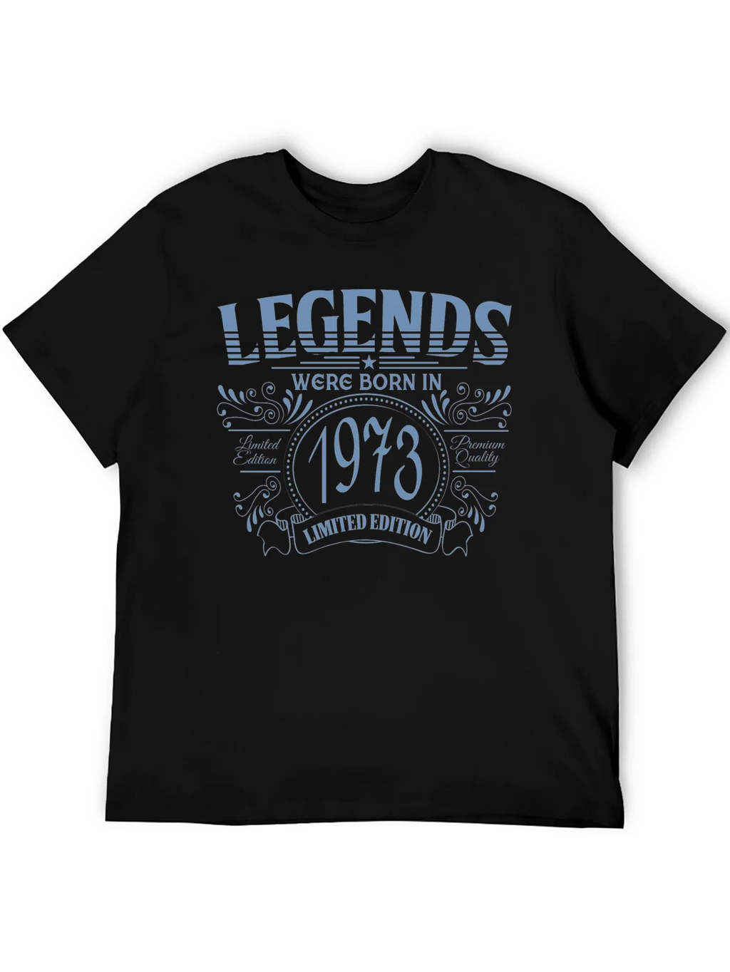 Legends Born in 1973 Limited Edition Black T-Shirt product image 5