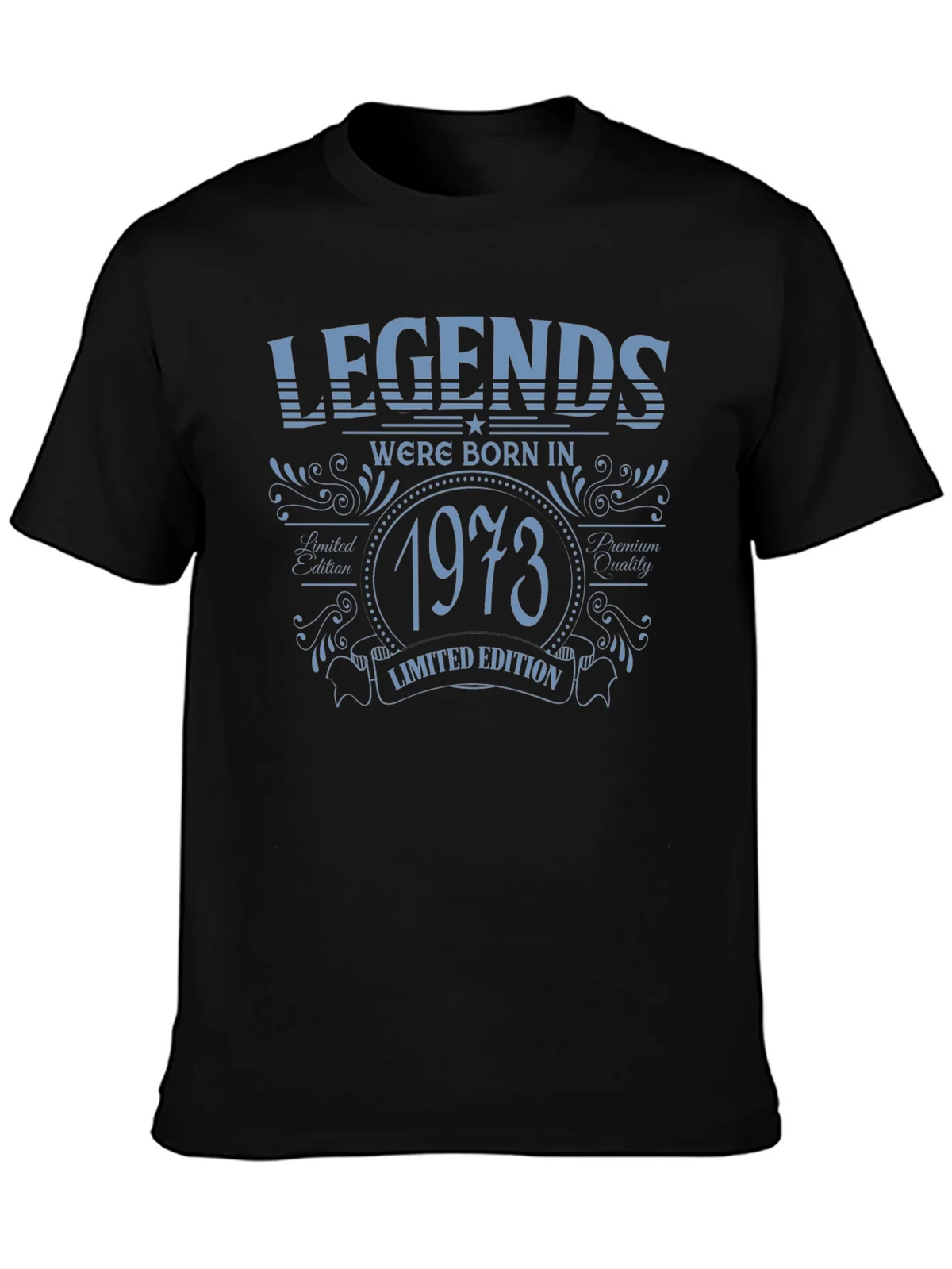 Legends Born in 1973 Limited Edition Black T-Shirt product image 3