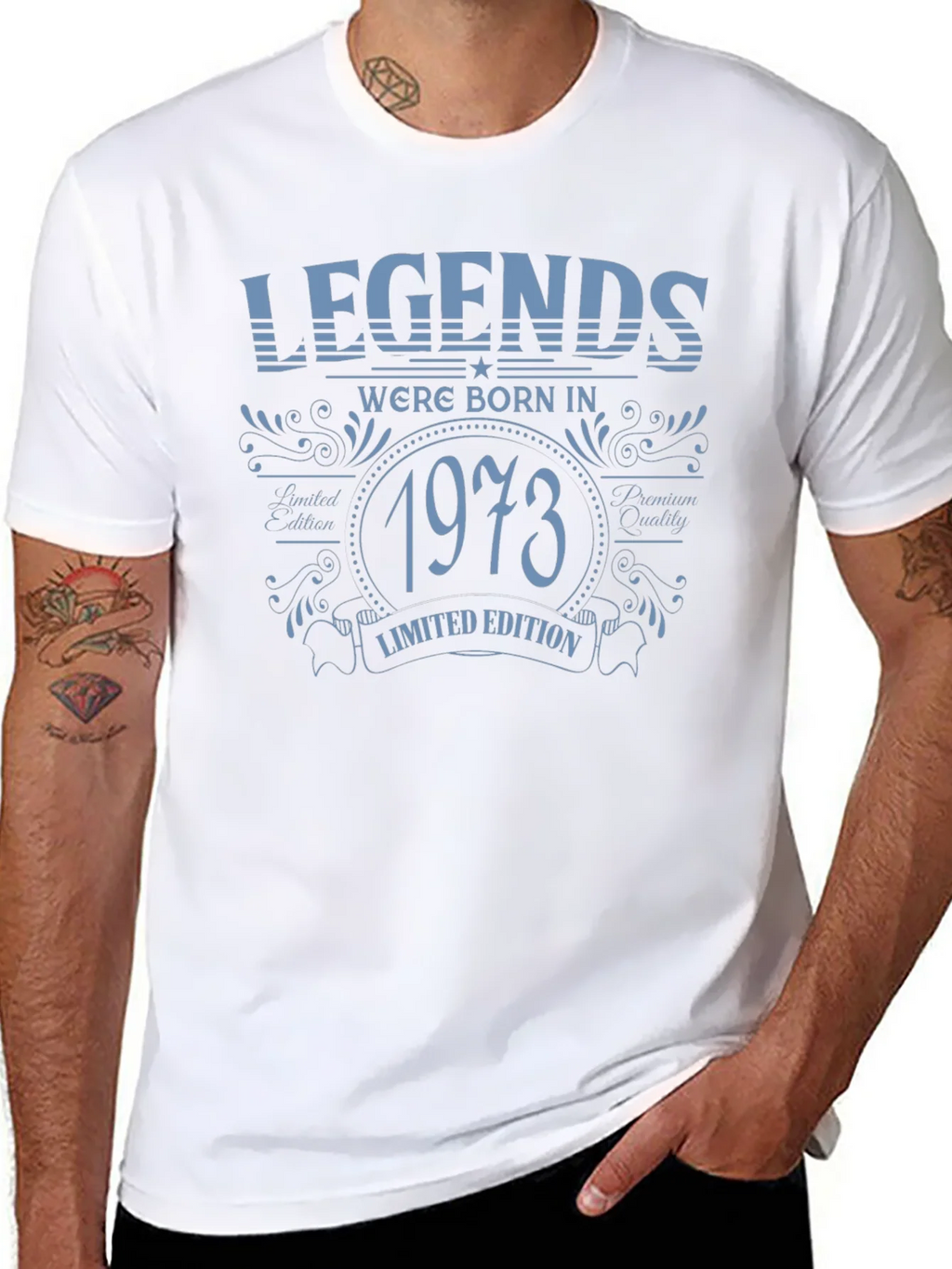 Legends Born in 1973 Limited Edition Black T-Shirt product image 7