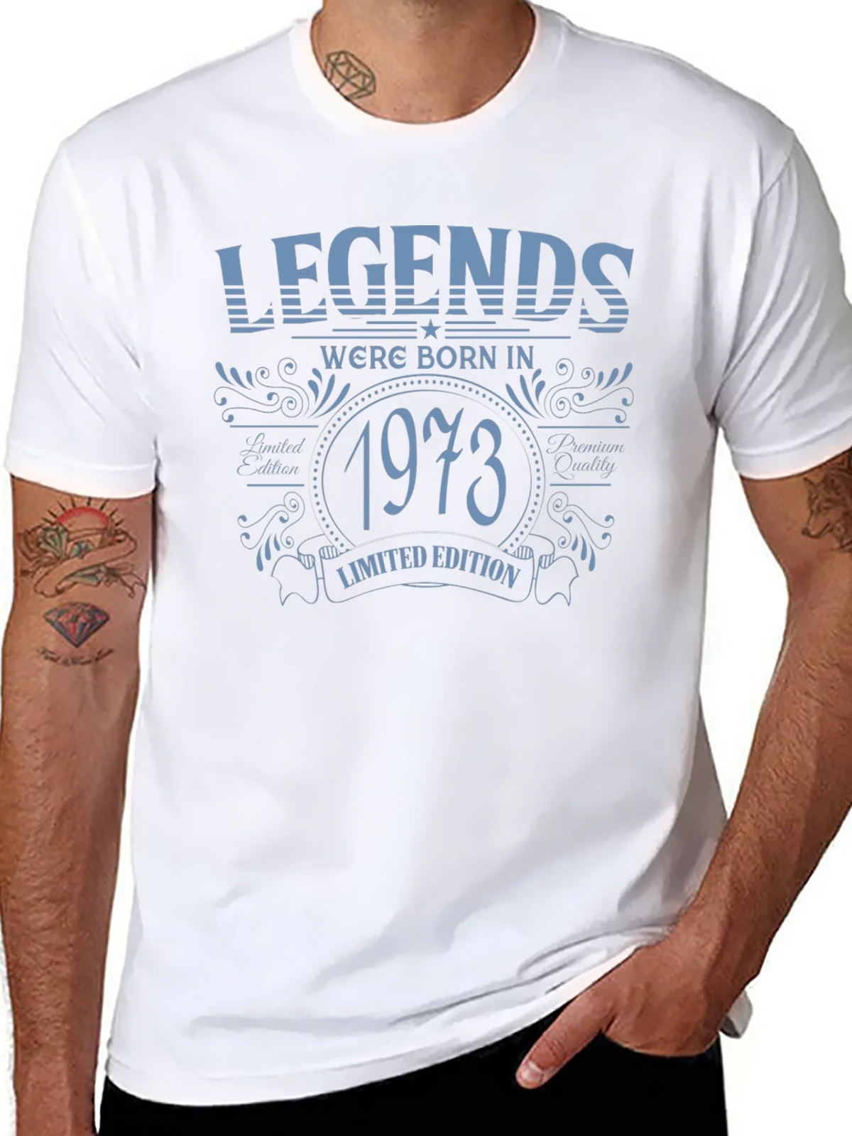Legends Born in 1973 Limited Edition Black T-Shirt product image 7