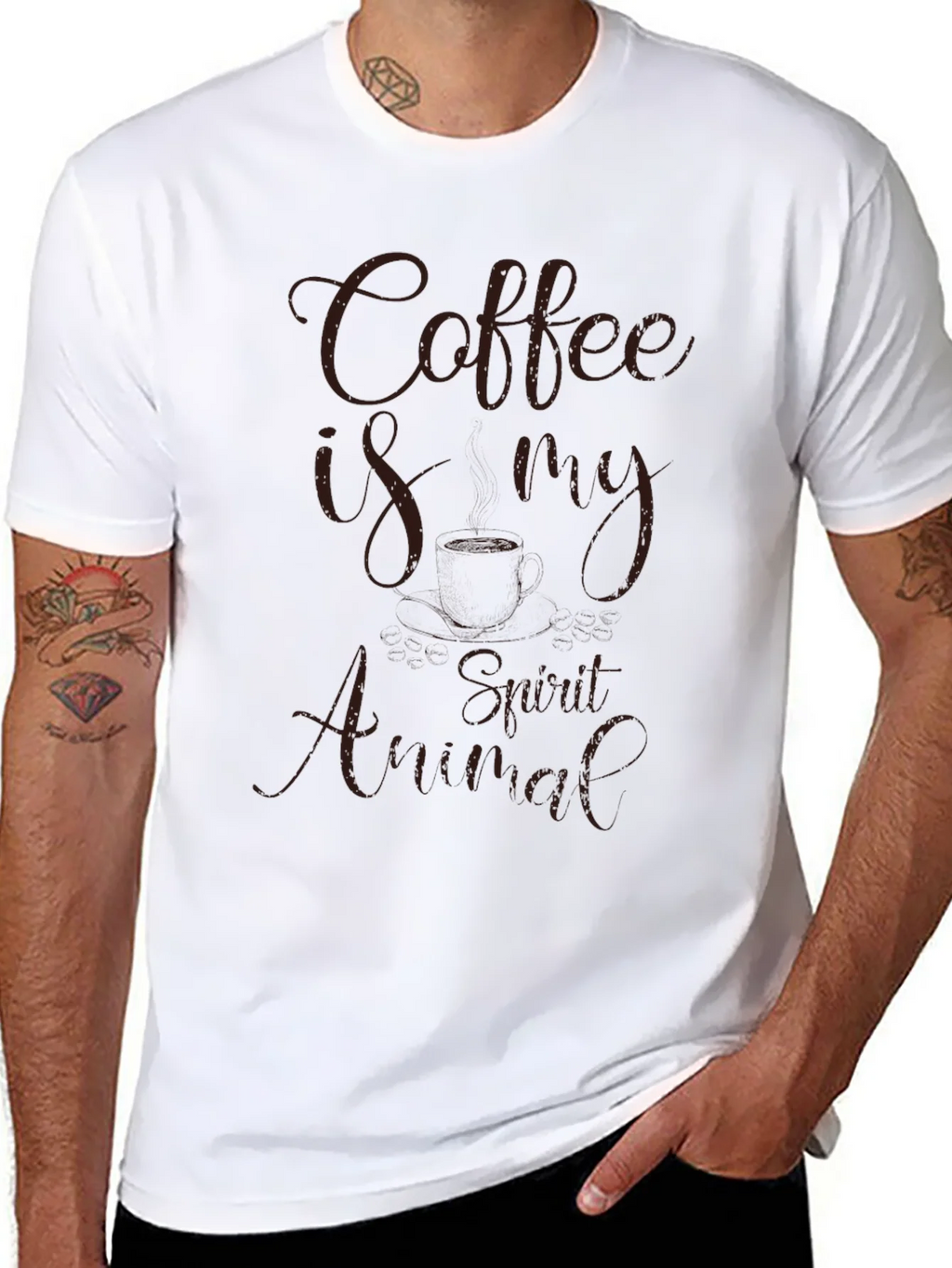 Coffee Is My Spirit Animal Graphic Tee product image 7
