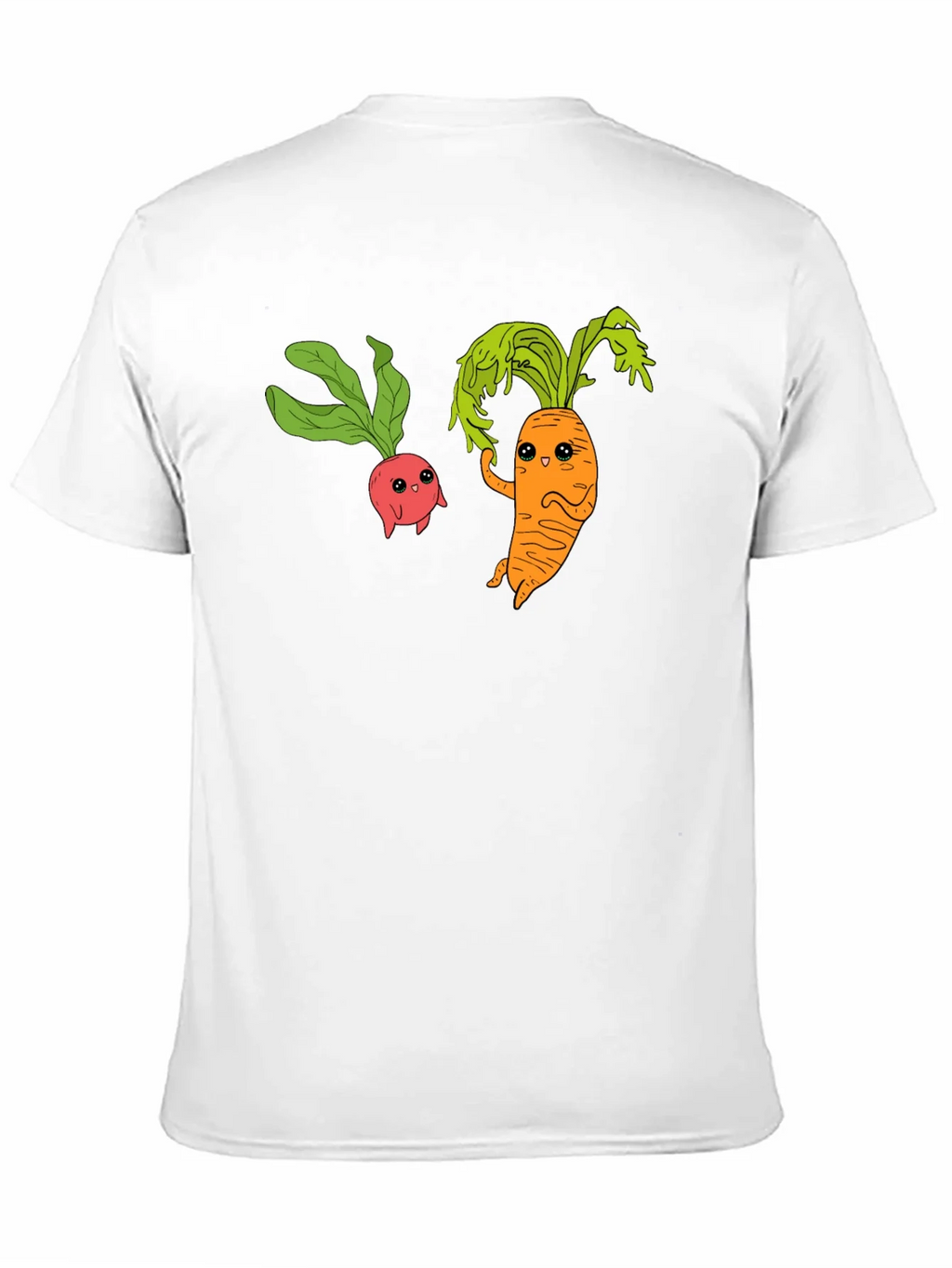 Cartoon Veggie T-Shirt: Radish & Carrot Friends product image 10