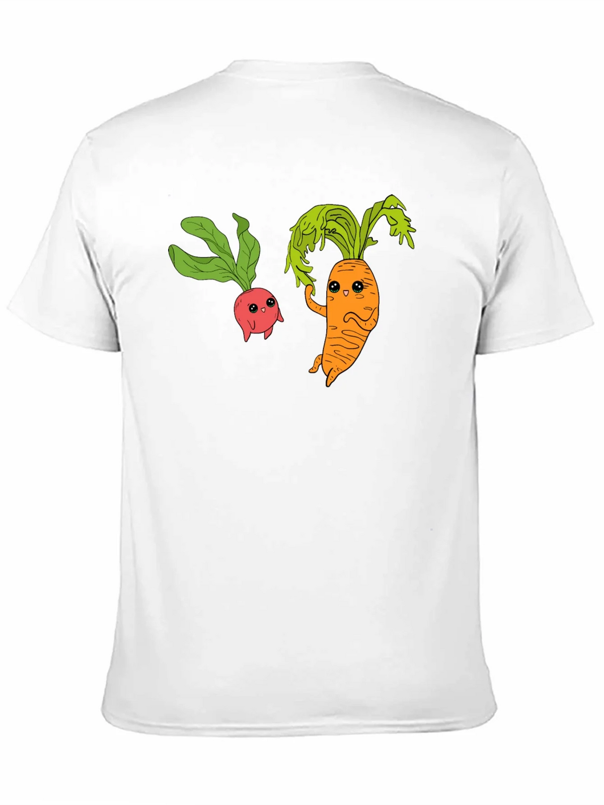 Cartoon Veggie T-Shirt: Radish & Carrot Friends product image 10