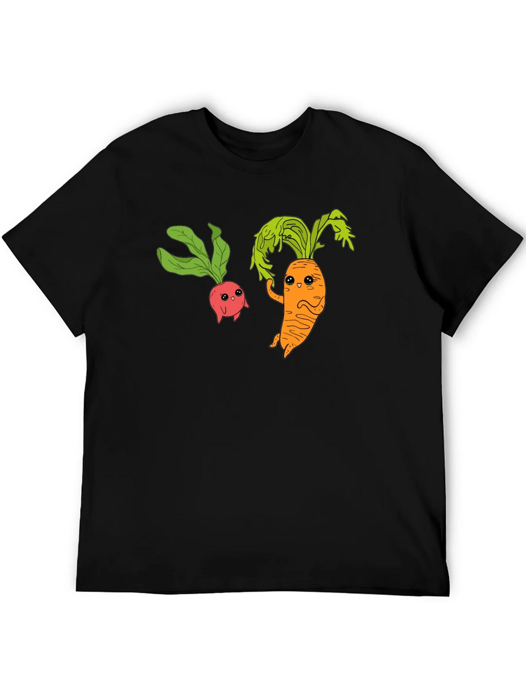 Cartoon Veggie T-Shirt: Radish & Carrot Friends product image 5