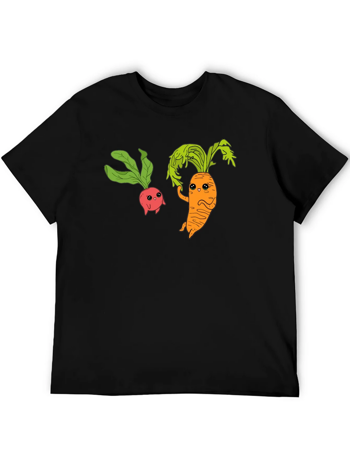 Cartoon Veggie T-Shirt: Radish & Carrot Friends product image 5