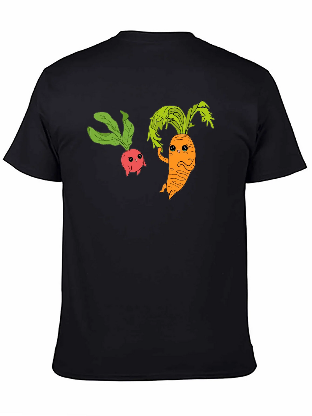 Cartoon Veggie T-Shirt: Radish & Carrot Friends product image 4