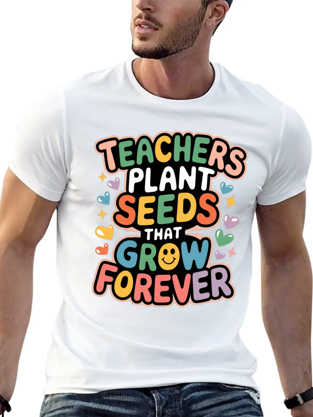 Teachers Plant Seeds T-Shirt - Black Cotton Blend product image 12