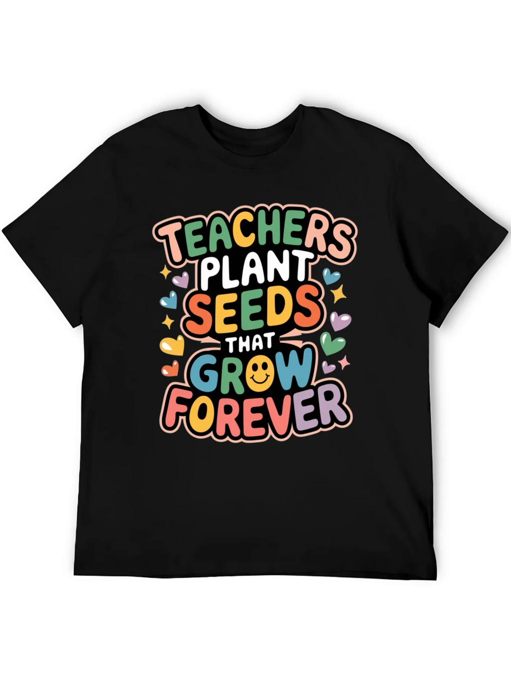 Teachers Plant Seeds T-Shirt - Black Cotton Blend product image 5
