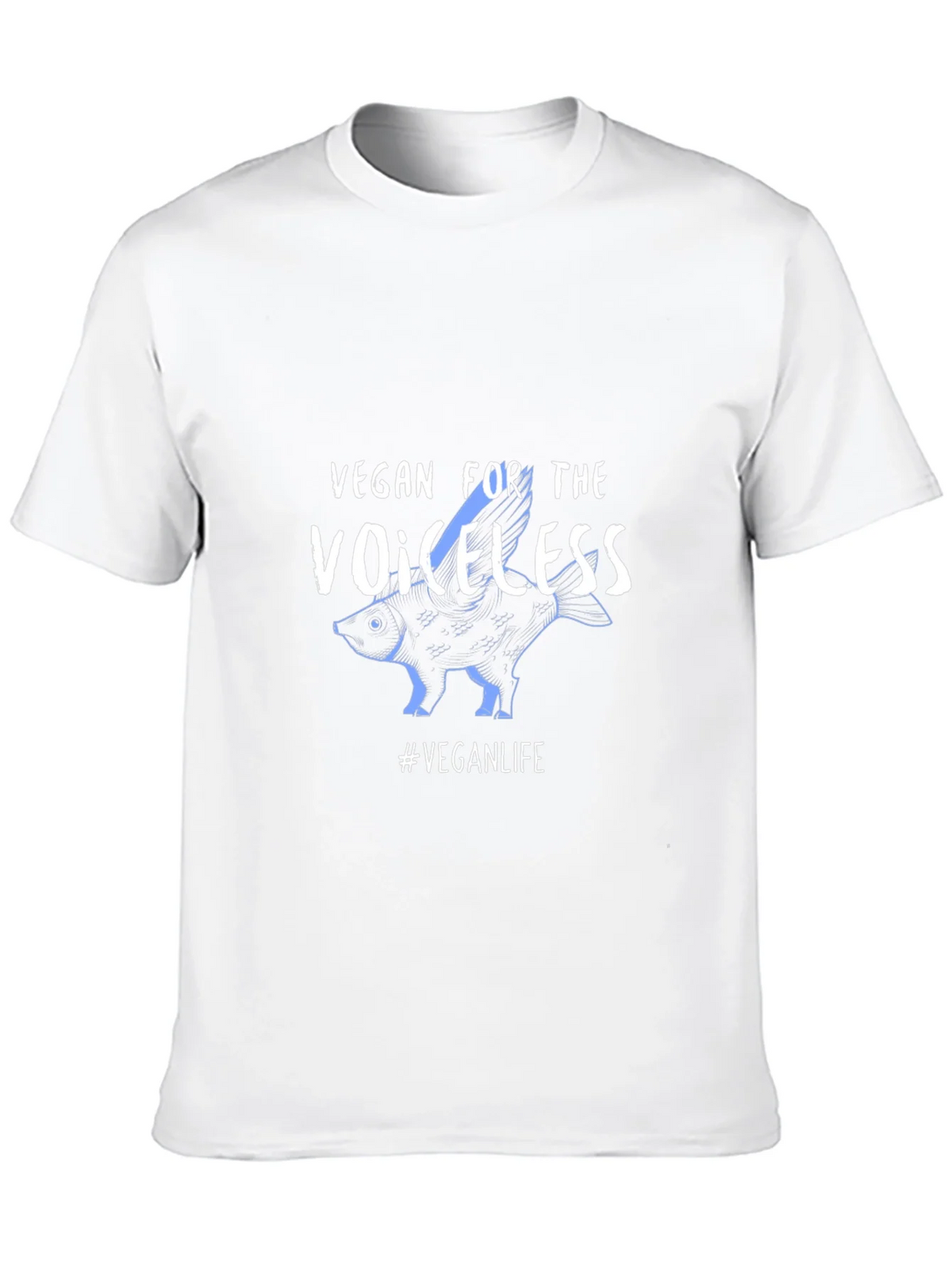 Vegan For The Voiceless Black T-Shirt product image 9