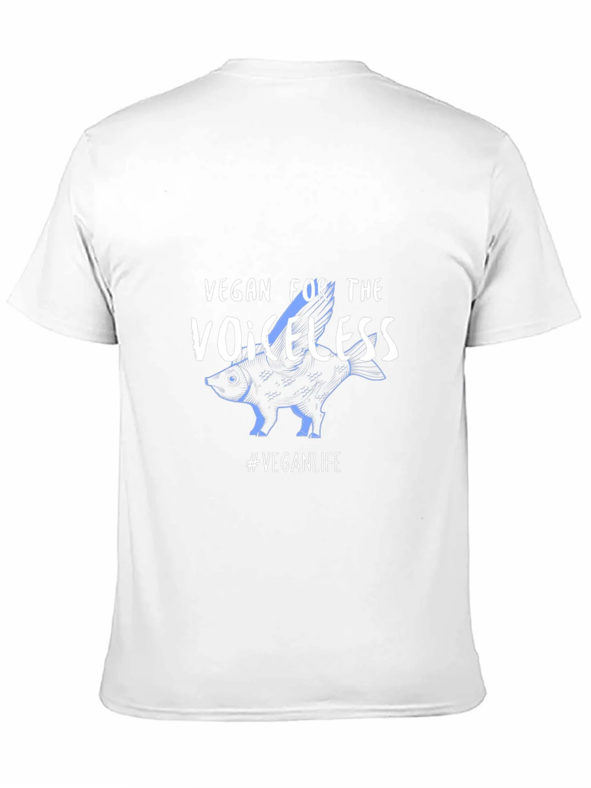 Vegan For The Voiceless Black T-Shirt product image 10