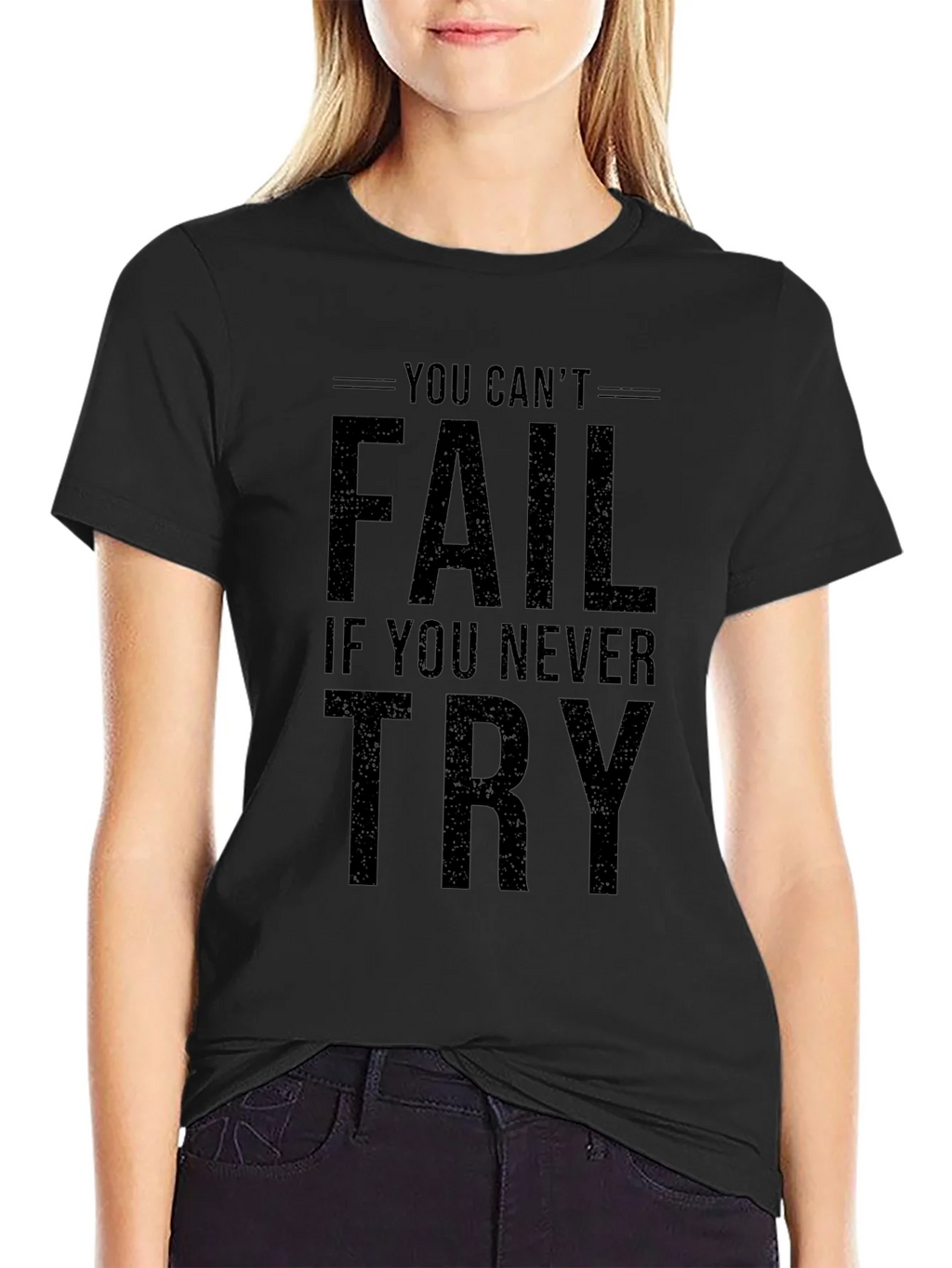 Inspirational You Cant Fail Graphic Tee product image 2