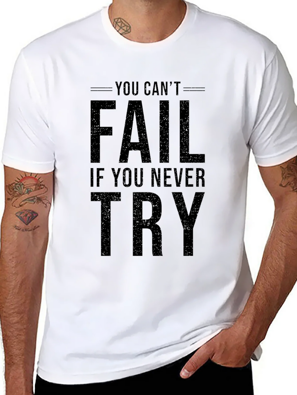 Inspirational You Cant Fail Graphic Tee product image 7