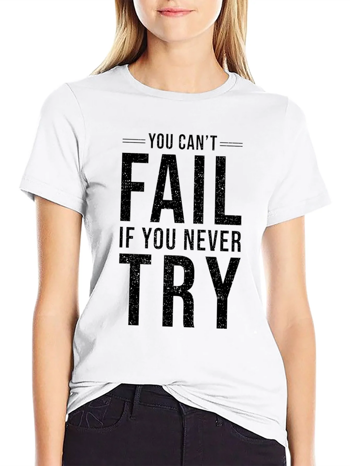 Inspirational You Cant Fail Graphic Tee product image 8