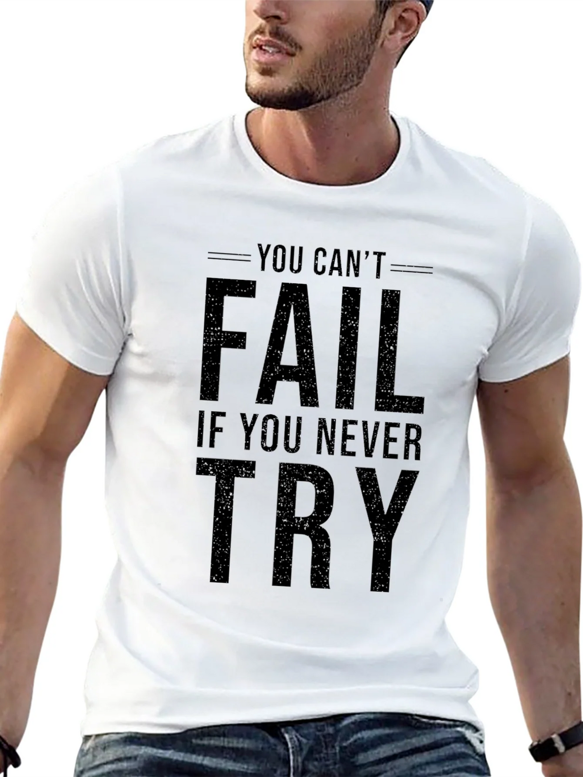 Inspirational You Cant Fail Graphic Tee product image 12