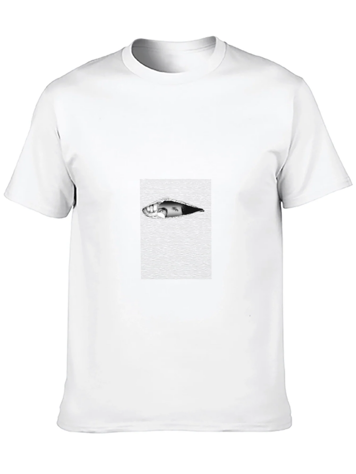 Edgy Black T-Shirt with Eye Graphic product image 9