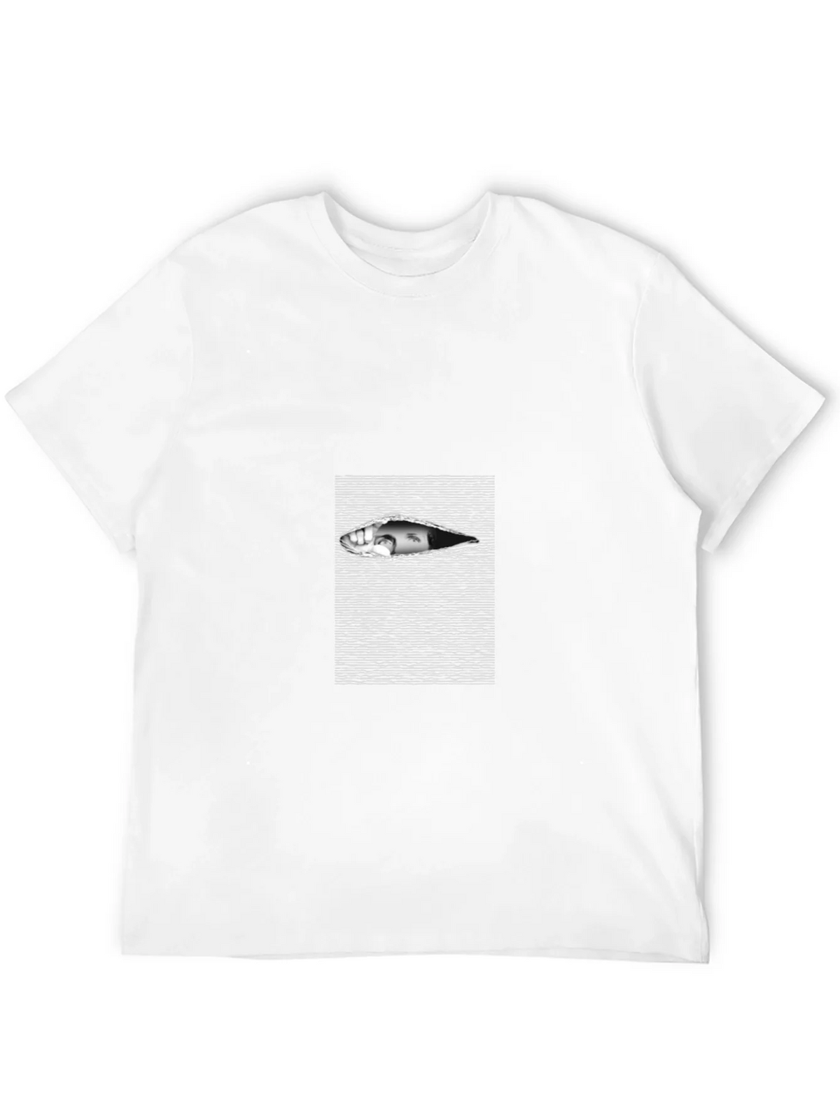 Edgy Black T-Shirt with Eye Graphic product image 11