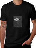 Edgy Black T-Shirt with Eye Graphic product image 1