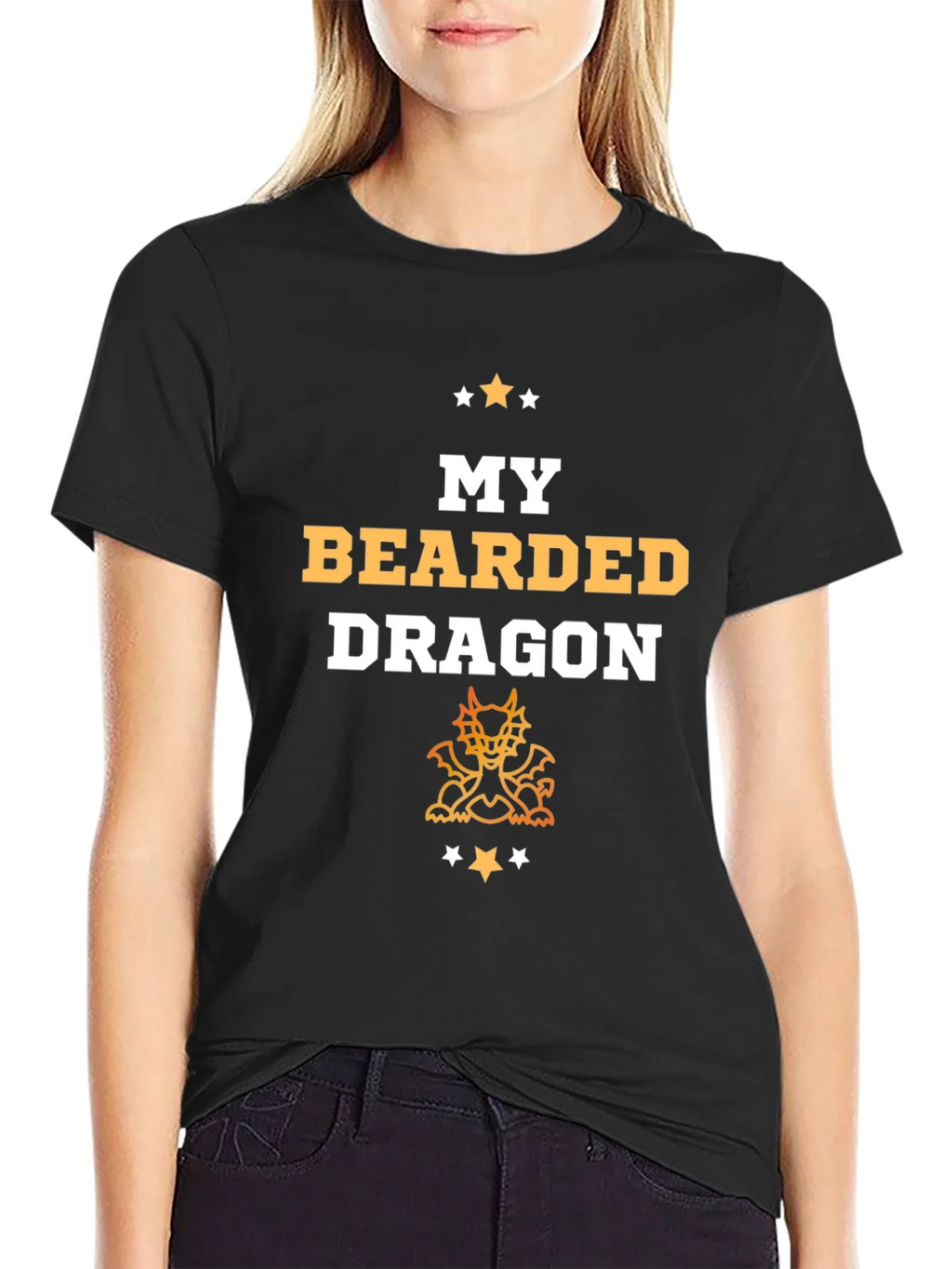 My Bearded Dragon T-Shirt Black Graphic Tee product image 2
