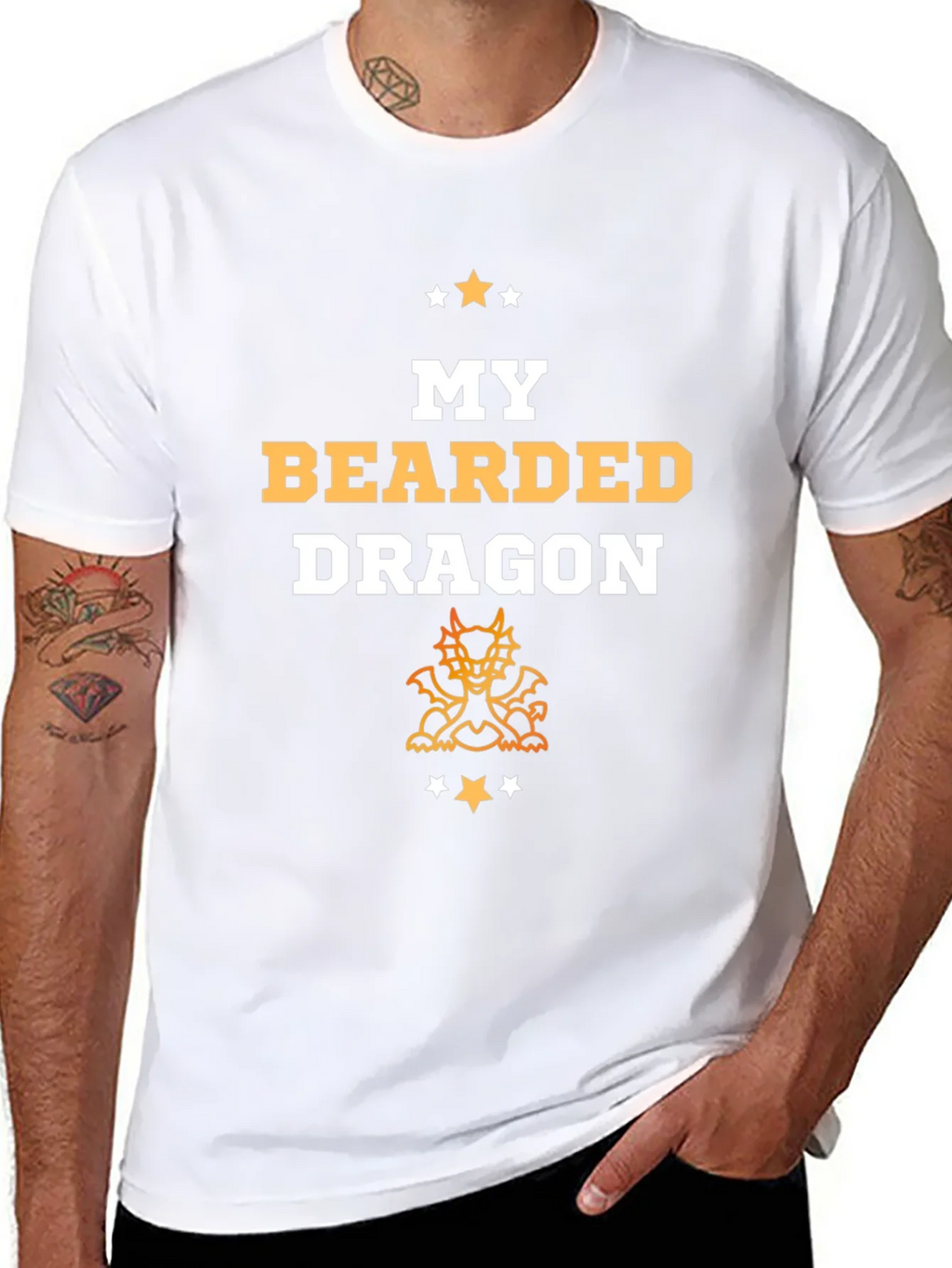 My Bearded Dragon T-Shirt Black Graphic Tee product image 7