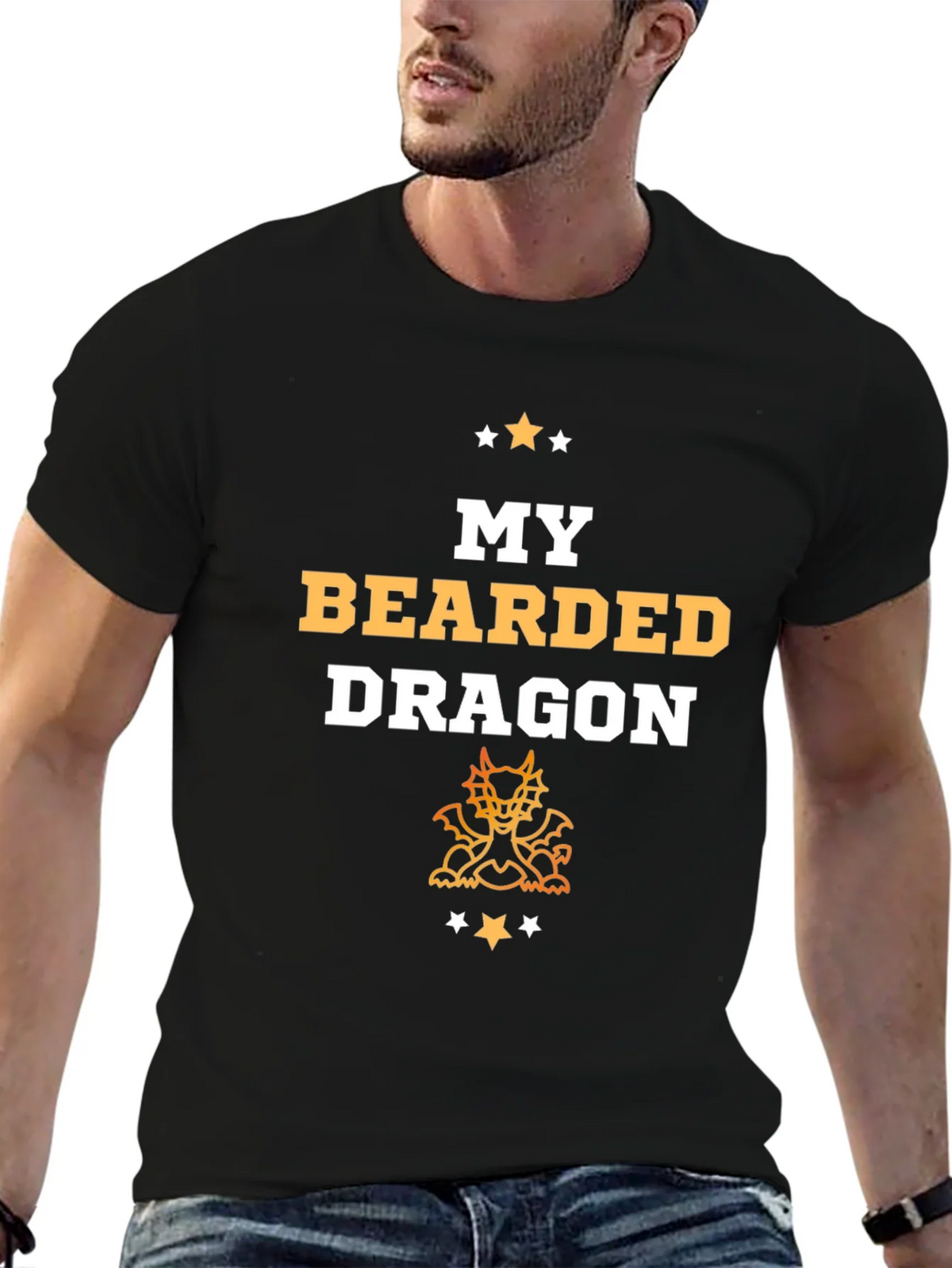 My Bearded Dragon T-Shirt Black Graphic Tee product image 6