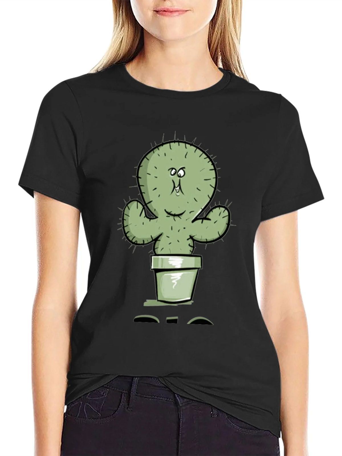 Funny Cartoon Cactus T-Shirt product image 2