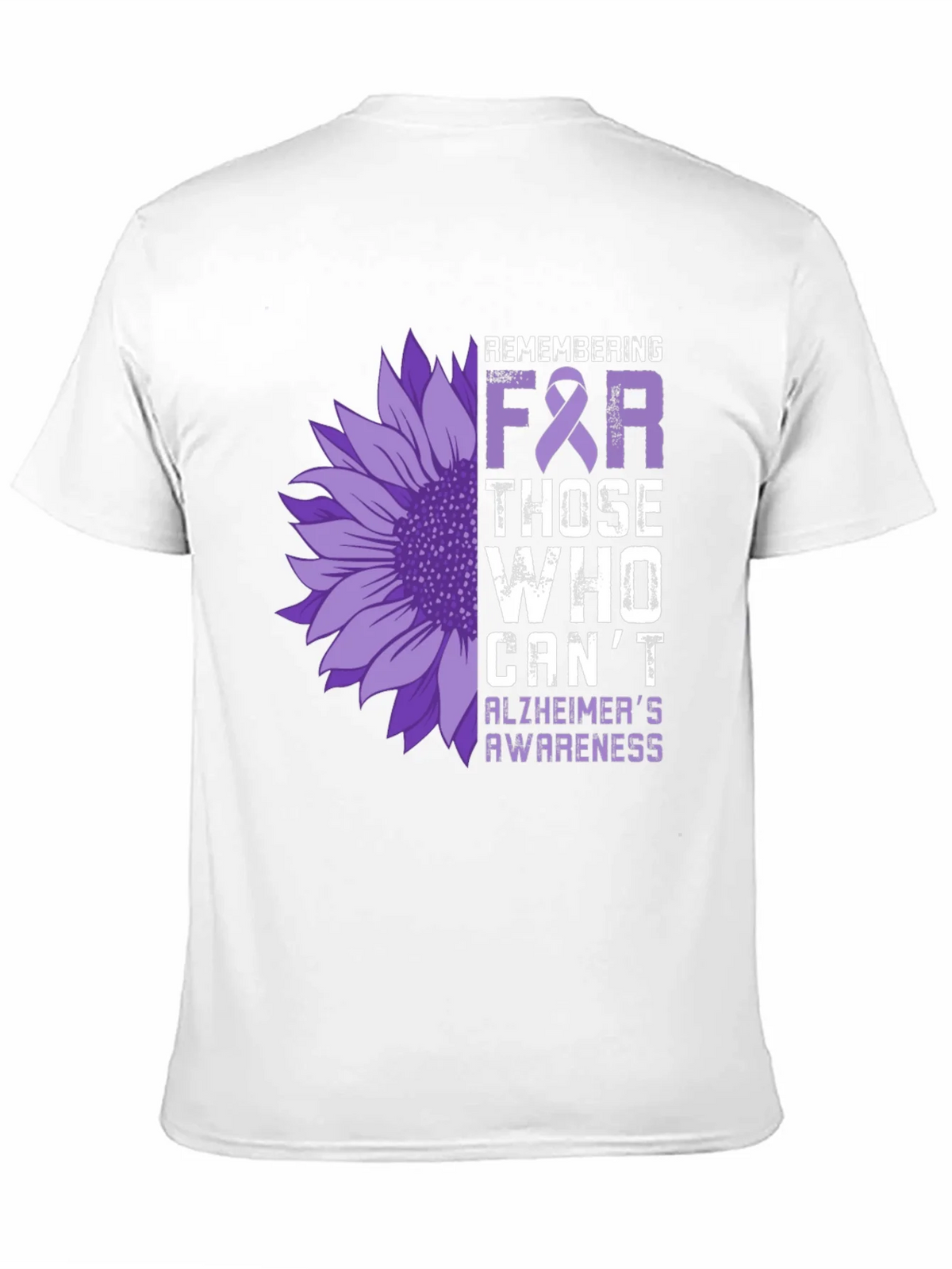 Alzheimers Awareness Sunflower T-Shirt product image 10