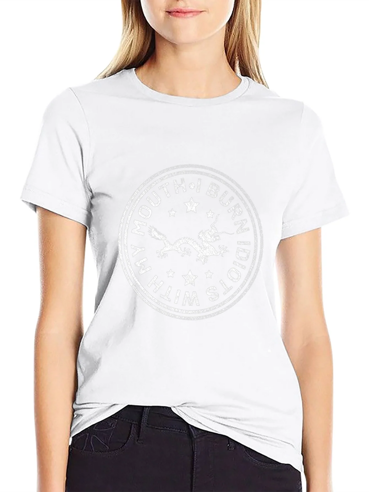 Dragon Graphic Tee - Burn Idiots With My Mouth product image 8