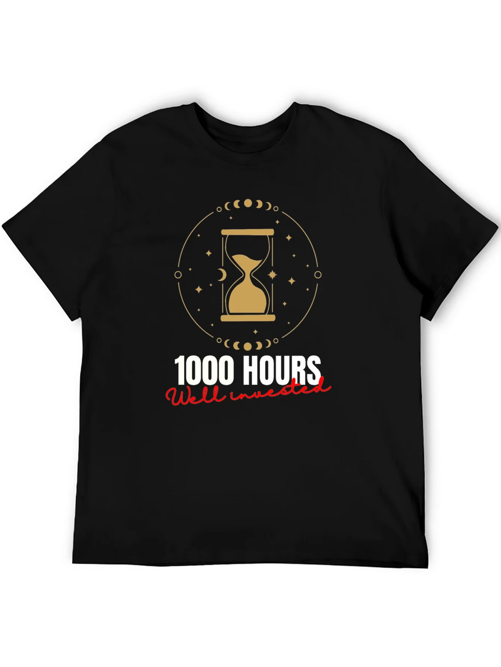 1000 Hours Well Invested Graphic Tee - Black product image 5