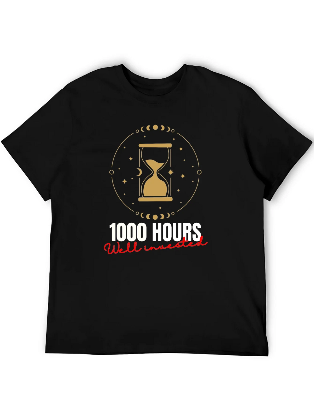 1000 Hours Well Invested Graphic Tee - Black product image 5