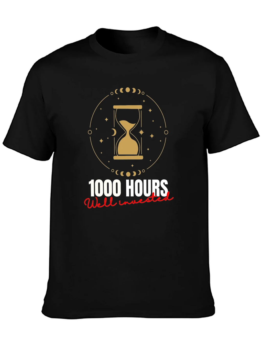 1000 Hours Well Invested Graphic Tee - Black product image 3