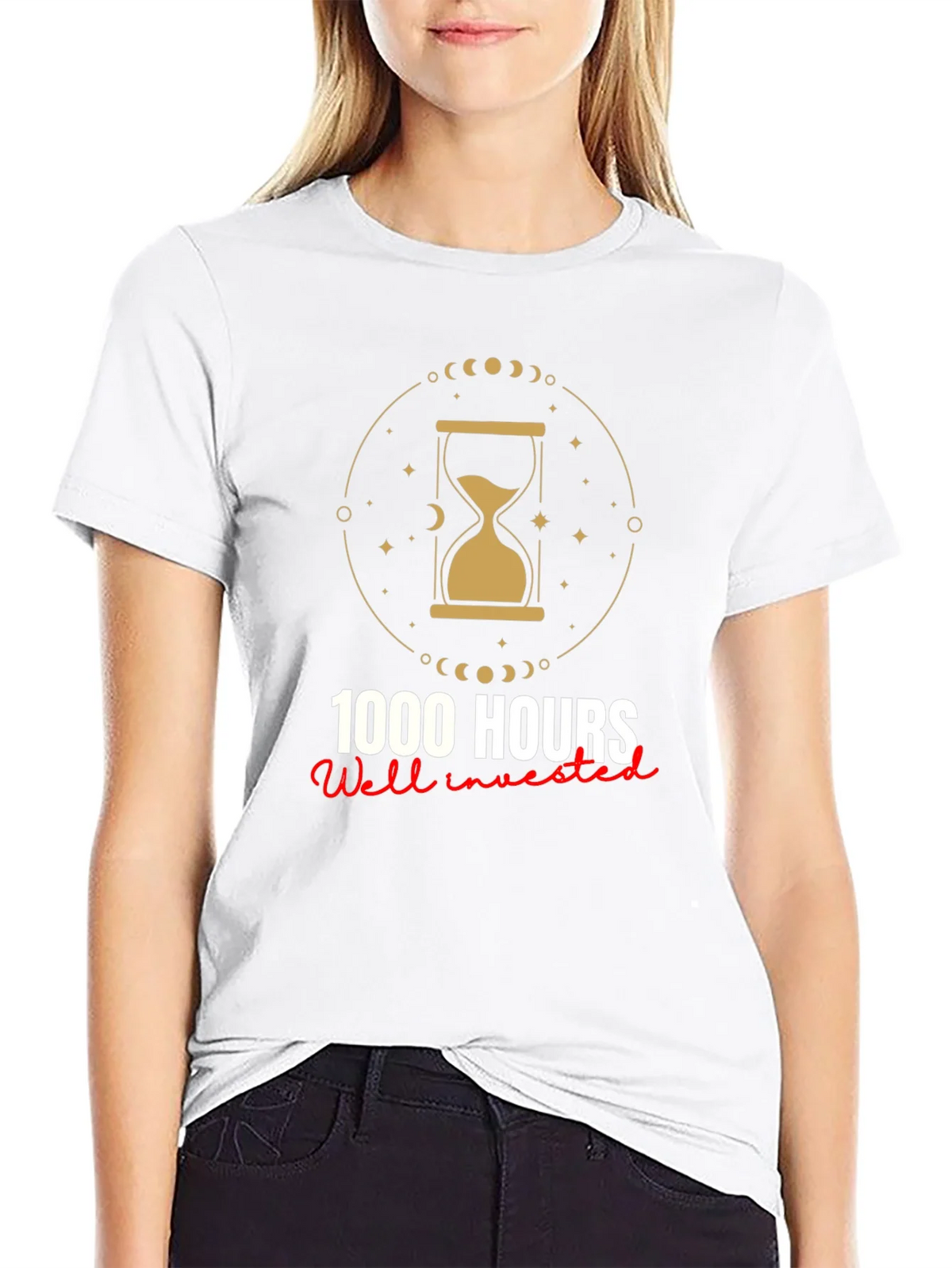 1000 Hours Well Invested Graphic Tee - Black product image 8