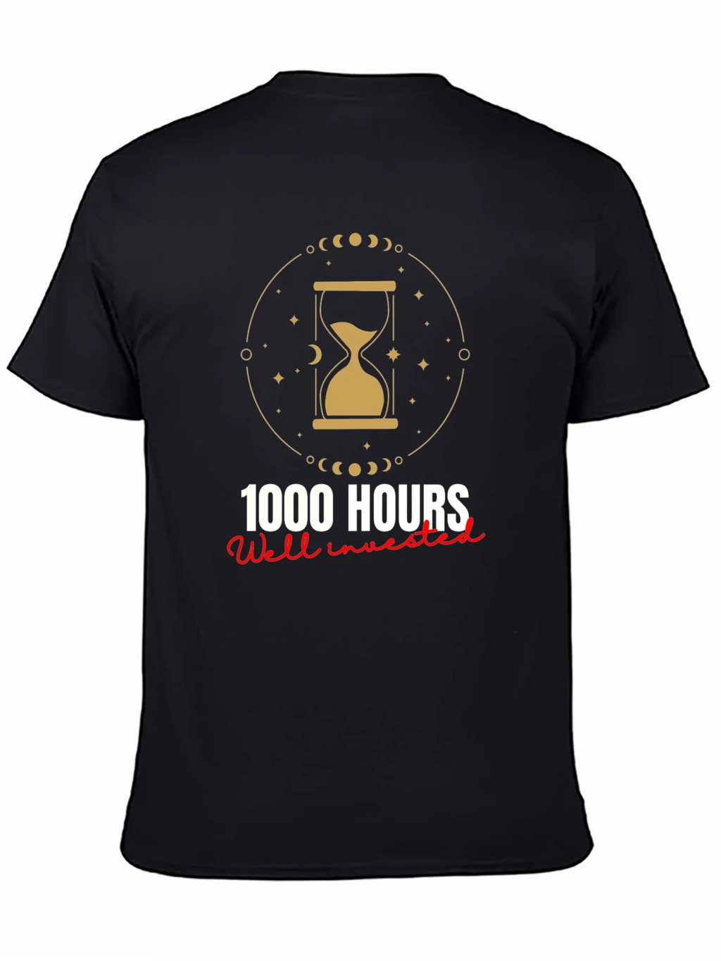 1000 Hours Well Invested Graphic Tee - Black product image 4